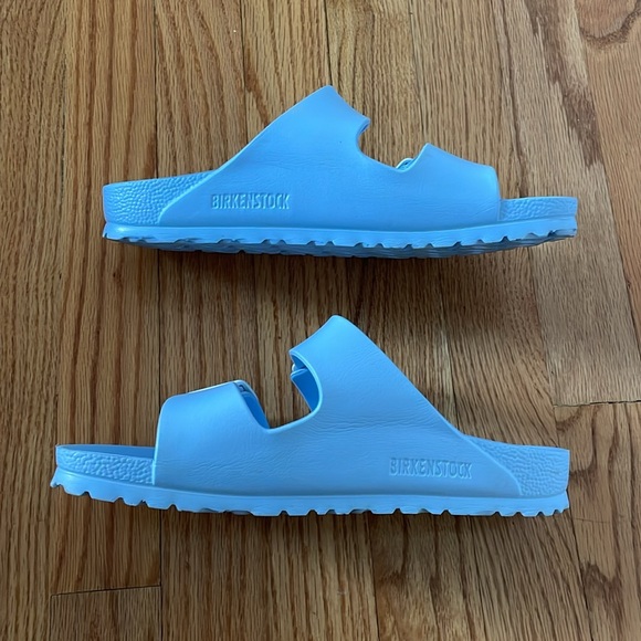 Birkenstock Arizona Essentials EVA Sandals Size 38 Women’s 8 Light Blue - Picture 3 of 5